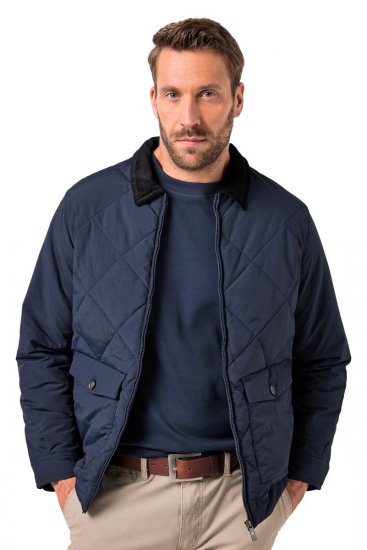 JP1880 842790 Blouson bomber matelassé en matière recyclée Bleu marine - Vestes - Vestes homme grandes tailles