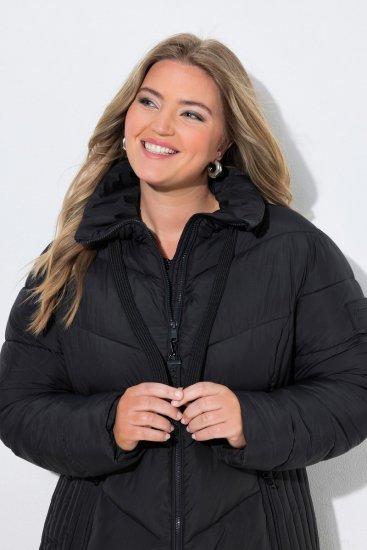 Ulla Popken 842877 Veste technique Noir - Vestes - Vestes grande taille pour femme