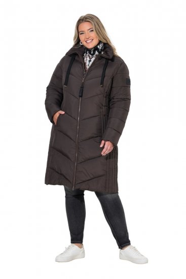 Ulla Popken 842877 Veste technique Vert foncé - Vestes - Vestes grande taille pour femme