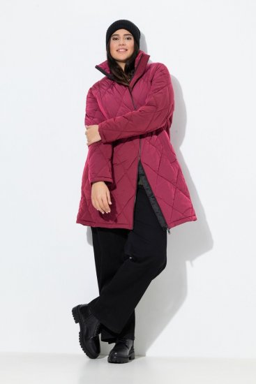 Ulla Popken 842937 Veste matelassée Rouge - Vestes - Vestes grande taille pour femme