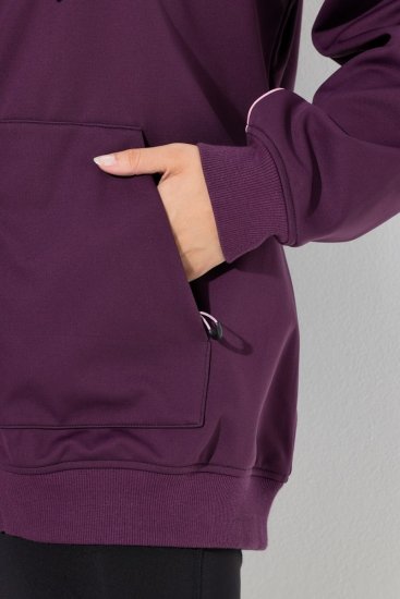 Ulla Popken 843186 Veste softshell déperlante à réflecteurs Bordeaux - Vestes - Vestes grande taille pour femme