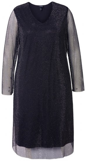 Ulla Popken 843232 Robe à sequins Gris - Robes de soirée - Robes de soirée en grandes tailles