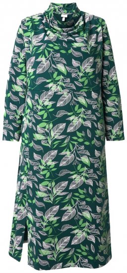 Ulla Popken 843496 Robe sweat imprimée Corail - Robes sweat - 