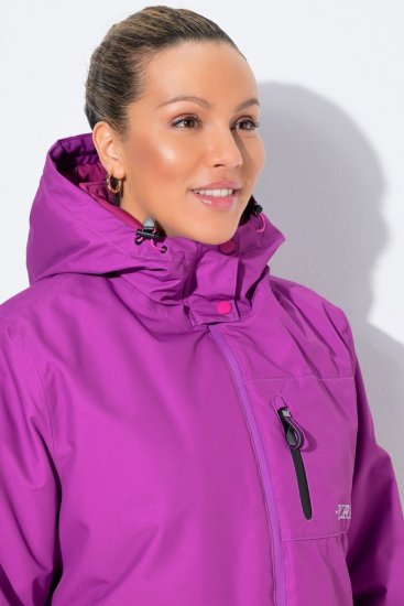 Ulla Popken 843542 Manteau technique Lilas - Manteaux - Manteaux grande taille pour femme