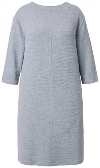 Ulla Popken 843999 Robe à manches 3/4 Gris chiné - Robes - Des robes dans toutes les tailles