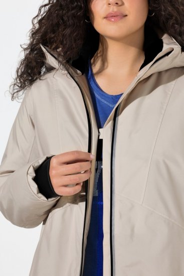 Ulla Popken 844034 Veste technique Champagne - Vestes - Vestes grande taille pour femme