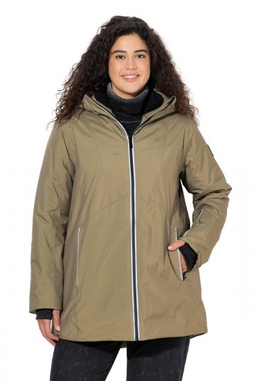 Ulla Popken 844034 Veste technique Kaki - Vestes - Vestes grande taille pour femme