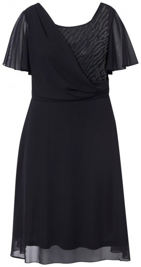 Ulla Popken 844356 Robe de soirée Noir - Robes de soirée - Robes de soirée en grandes tailles