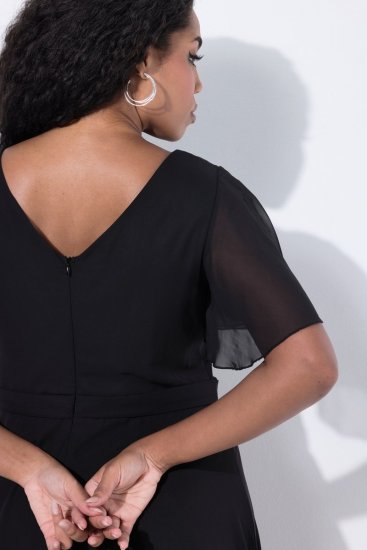 Ulla Popken 844356 Robe de soirée Noir - Robes de soirée - Robes de soirée en grandes tailles
