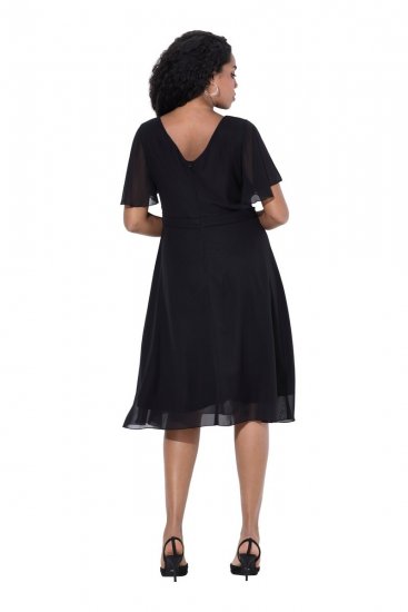 Ulla Popken 844356 Robe de soirée Noir - Robes de soirée - Robes de soirée en grandes tailles