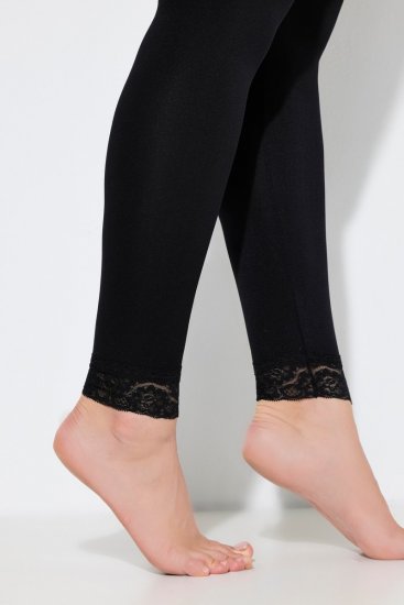 Ulla Popken 844563 Legging collant Noir - Collants & chaussettes - 
