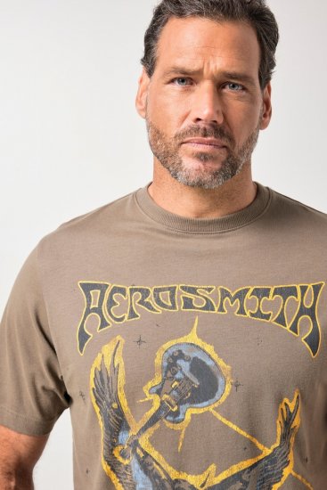 JP1880 844644 Aerosmith T-shirt Taupe foncé - T-shirts de groupes - T-shirts de groupes de musique