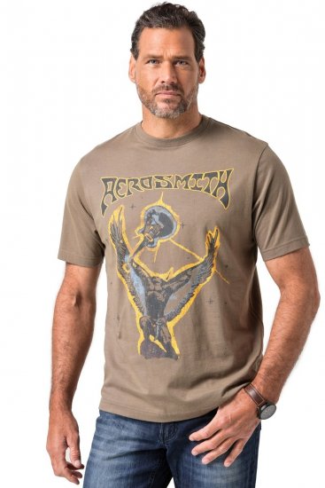 JP1880 844644 Aerosmith T-shirt Taupe foncé - T-shirts de groupes - T-shirts de groupes de musique