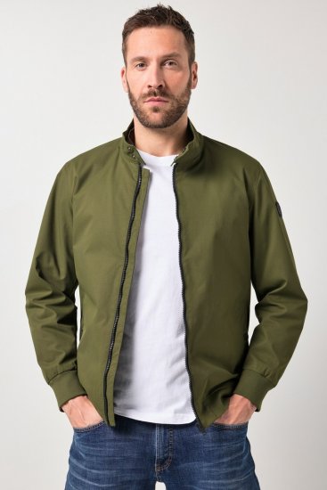 JP1880 844652 Blouson bomber à boutons-pression Kaki - Vestes - Vestes homme grandes tailles