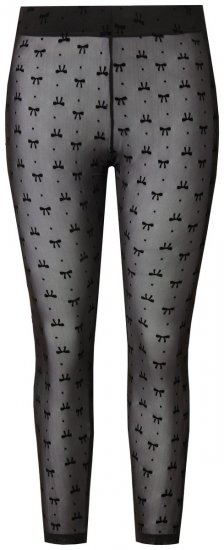 Ulla Popken 844970 Legging collant à motifs Noir - Collants & chaussettes - 