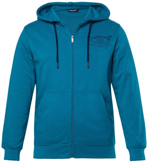 Men+ 973 Veste sweat à capuche Competition Bleu gris - Sweatshirts & hoodies - Sweatshirts/Hoodies grande taille homme