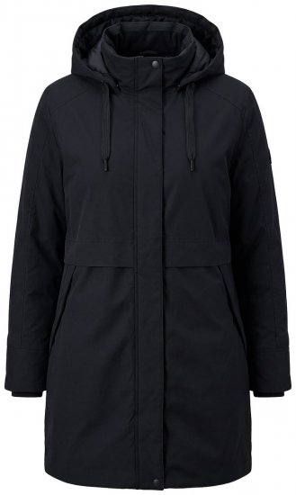 Ulla Popken 845111 Parka Noir - Manteaux - Manteaux grande taille pour femme