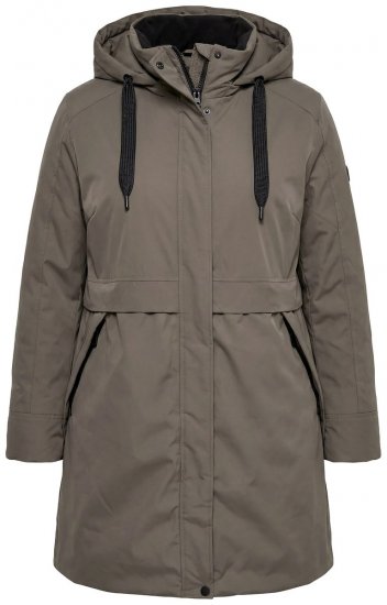 Ulla Popken 845111 Parka Vert foncé - Manteaux - Manteaux grande taille pour femme
