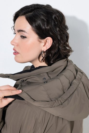 Ulla Popken 845111 Parka Vert foncé - Manteaux - Manteaux grande taille pour femme