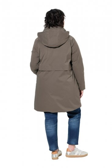 Ulla Popken 845111 Parka Vert foncé - Manteaux - Manteaux grande taille pour femme