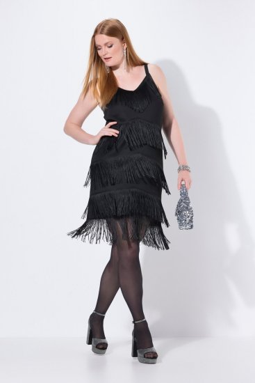 Ulla Popken 845152 Robe sans manches Noir - Robes de soirée - Robes de soirée en grandes tailles