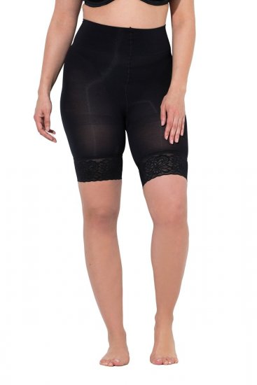 Ulla Popken 845319 Panty anti-frottement en dentelle Noir - Panties anti-frottement - 