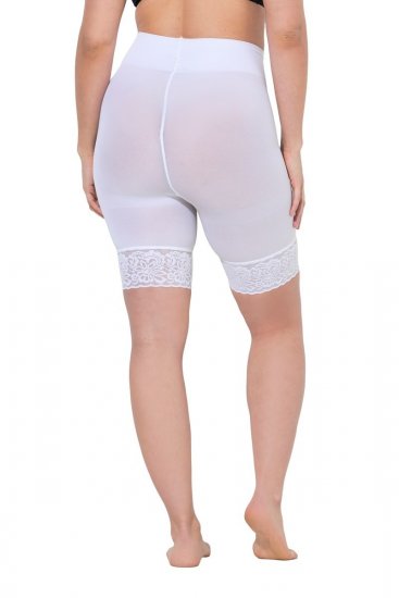 Ulla Popken 845319 Panty anti-frottement en dentelle Blanc - Panties anti-frottement - 
