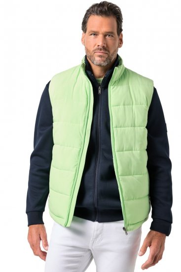 JP1880 845455 Gilet stretch matelassé Vert pistache - Vestes - Vestes homme grandes tailles