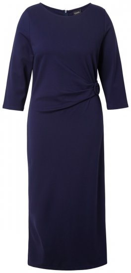 Ulla Popken 845705 Robe en jersey Bleu marine - Robes midi - Robes mi-longues pour femmes rondes
