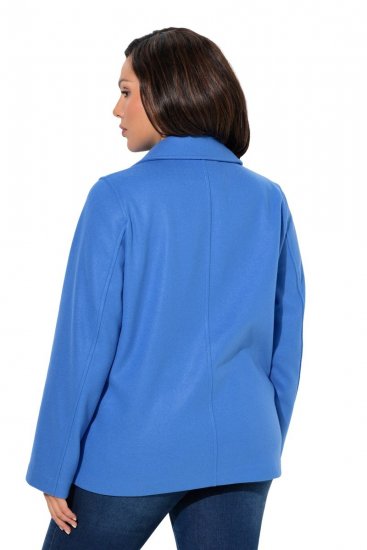 Ulla Popken 846021 Manteau en polaire Bleu - Manteaux - Manteaux grande taille pour femme