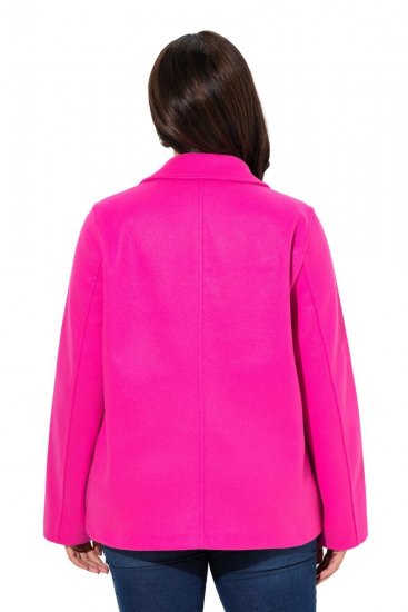 Ulla Popken 846021 Manteau en polaire Rose - Manteaux - Manteaux grande taille pour femme