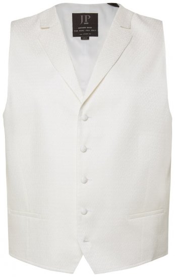 JP1880 846048 Gilet de mariage Blanc cassé - Costumes - Costumes grandes tailles 