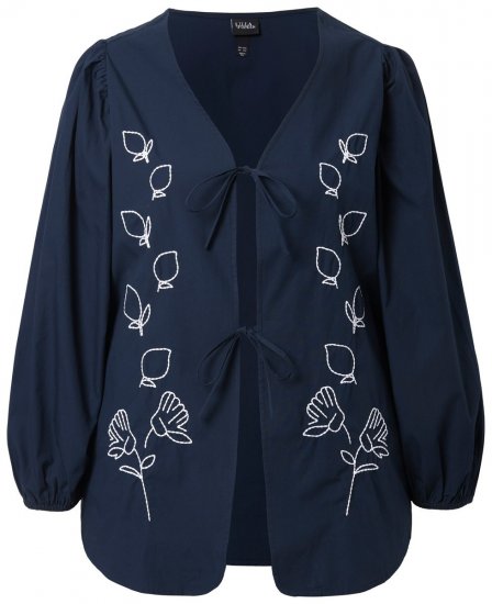 Ulla Popken 846197 Veste Bleu marine - Vestes - Vestes grande taille pour femme