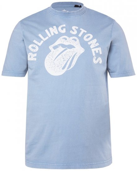 JP1880 846221 Rolling Stones Tongue T-shirt Bleu clair - T-shirts de groupes - T-shirts de groupes de musique