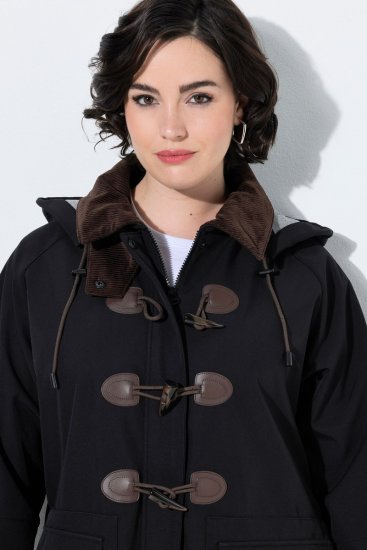 Ulla Popken 846278 Manteau softshell Noir - Manteaux - Manteaux grande taille pour femme