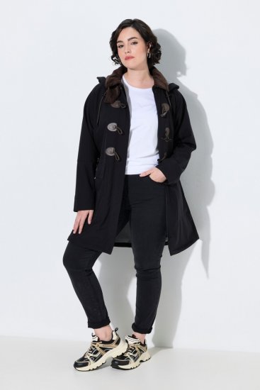 Ulla Popken 846278 Manteau softshell Noir - Manteaux - Manteaux grande taille pour femme
