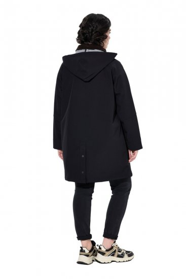 Ulla Popken 846278 Manteau softshell Noir - Manteaux - Manteaux grande taille pour femme