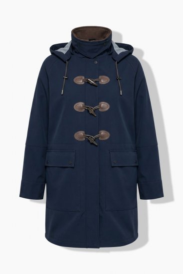 Ulla Popken 846278 Manteau softshell Bleu marine - Manteaux - Manteaux grande taille pour femme