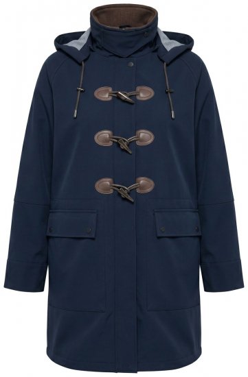 Ulla Popken 846278 Manteau softshell Bleu marine - Manteaux - Manteaux grande taille pour femme