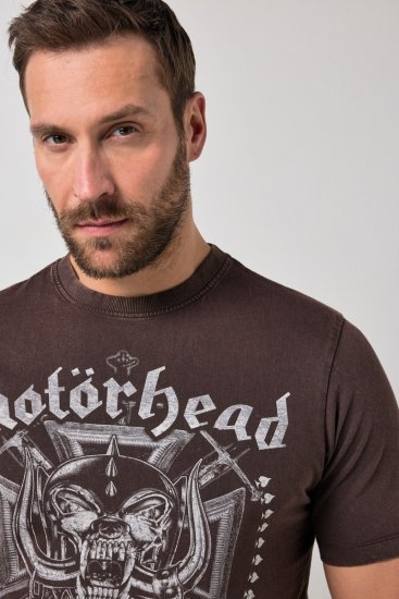 JP1880 Motörhead Soft Jersey Vintage T-Shirt Brown - T-shirts de groupes - T-shirts de groupes de musique