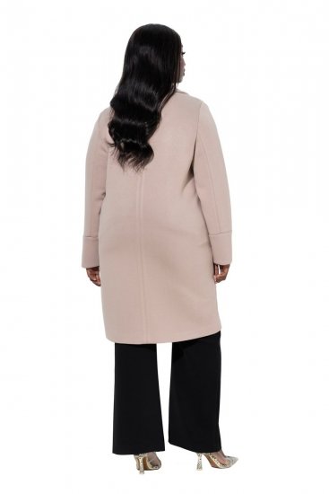 Ulla Popken 846929 Manteau Beige - Manteaux - Manteaux grande taille pour femme