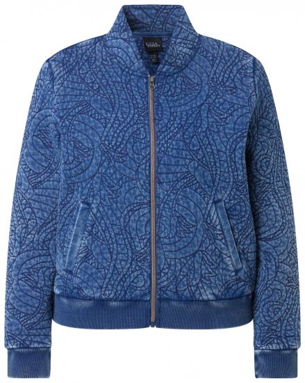 Ulla Popken 847035 Veste matelassée Bleu denim - Vestes - Vestes grande taille pour femme