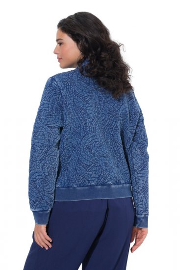 Ulla Popken 847035 Veste matelassée Bleu denim - Vestes - Vestes grande taille pour femme
