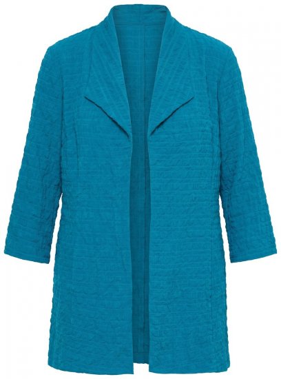 Ulla Popken 847042 Manteau en laine Pétrole - Vestes - Vestes grande taille pour femme