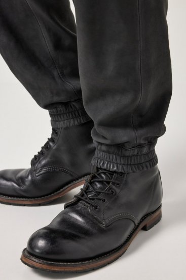 JP1880 847064 Pantalon cargo en cuir nappa d'agneau Noir - Pantalons en cuir pour homme en grandes tailles - Pantalons en cuir grandes tailles
