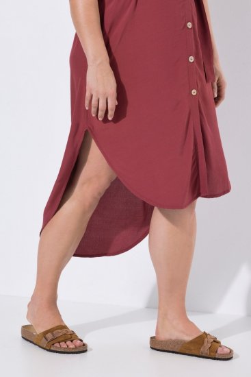 Ulla Popken 847797 Robe chemise Rouge rouille - Robes chemise - 