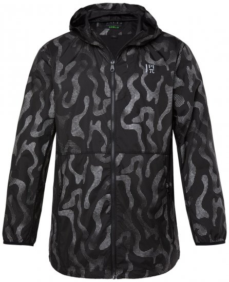 Jay-Pi 847852 Veste outdoor ultra-légère à imprimé réfléchissant Noir - Vestes - Vestes homme grandes tailles