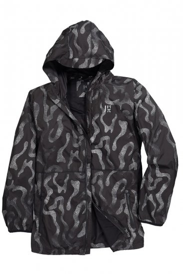 Jay-Pi 847852 Veste outdoor ultra-légère à imprimé réfléchissant Noir - Vestes - Vestes homme grandes tailles