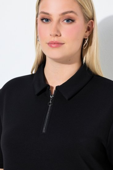 Ulla Popken 848105 Robe sweat Noir - Robes - Des robes dans toutes les tailles