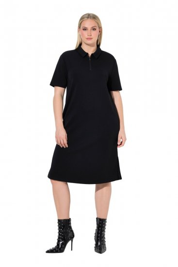Ulla Popken 848105 Robe sweat Noir - Robes - Des robes dans toutes les tailles